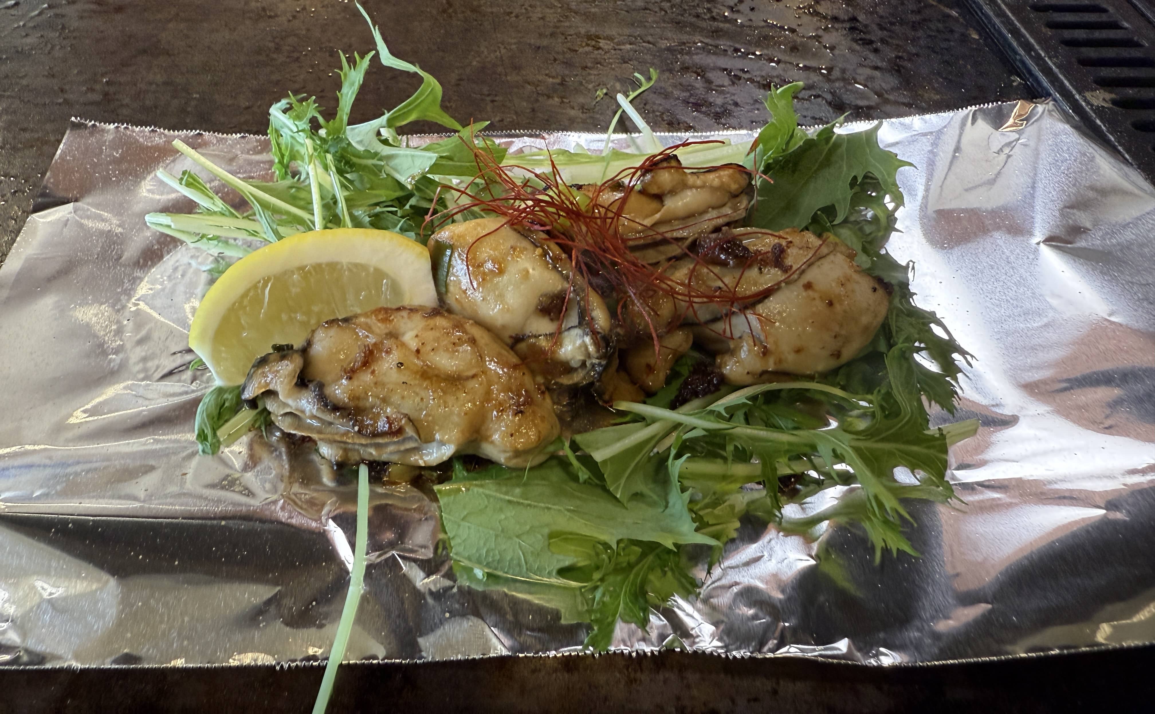 牡蠣バター醤油焼き