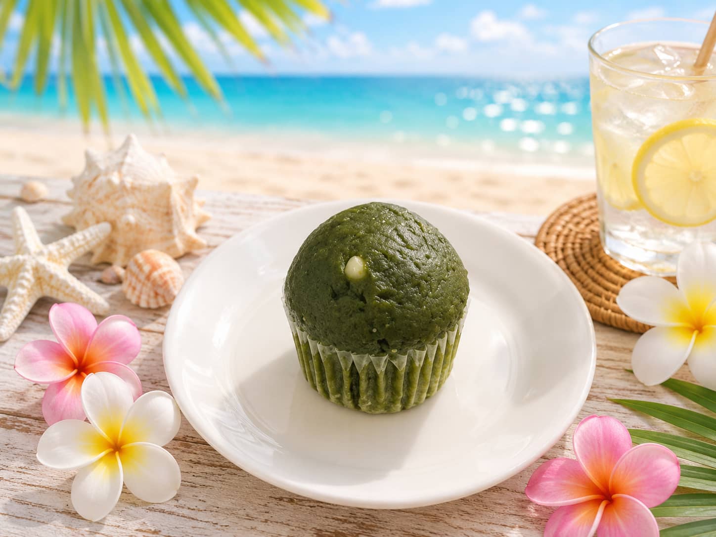抹茶ホワイトチョコマフィン