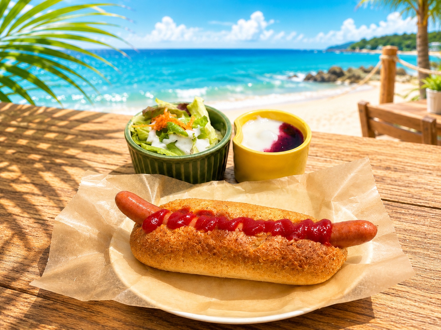 モーニングBセット(ホットドッグ)